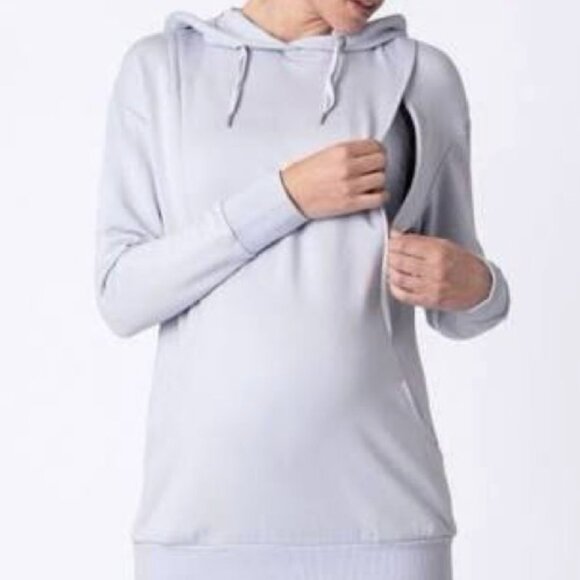 Seraphine Maternity Nursing Hoodie (Powder Blue, Small) - Picture 1 of 4